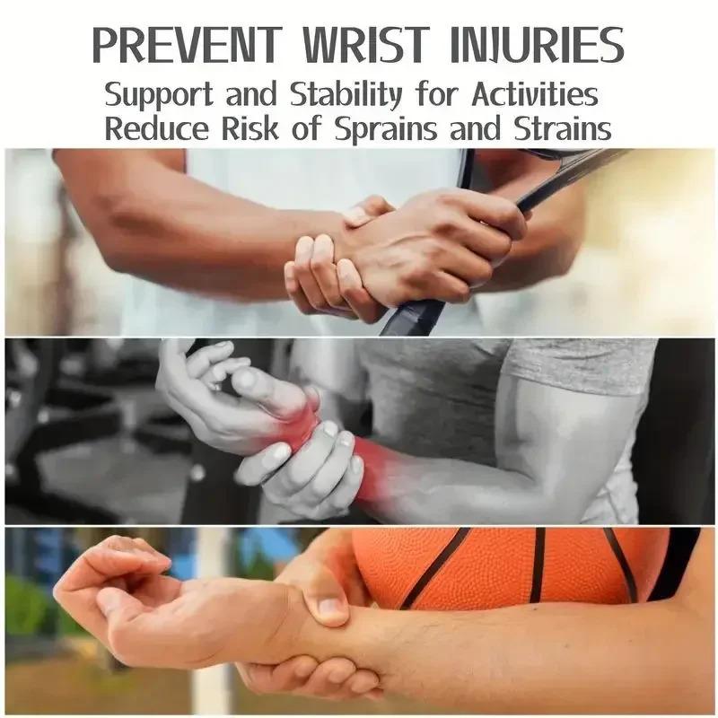 Adjustable Wrist Brace Support - Breathable Carpal Tunnel Relief for Left/Right Hand, Lightweight Fitness & Recovery Sleeve