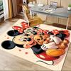 1pc Office Carpet, Under Chair Rug, Mickey Mouse and Minnie Mouse with Puppy Design, Soft and Warm Floor Mat for Room