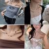 Tiger Eye Stone Multilayer Geometric Necklace With Beaded Chain For Women And Men