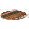 VidaXL Dessus de Table Rond Remplacement de Table Dessus de Table de Rechange Table Basse 70 cm 25-27 mm Bois de 286039