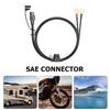 12-24V 18AWG SAE 2 Pin Quick Disconnect To O Ring Terminal Harness Connecter Cord Connector Cable for Battery Charger/Maintainer