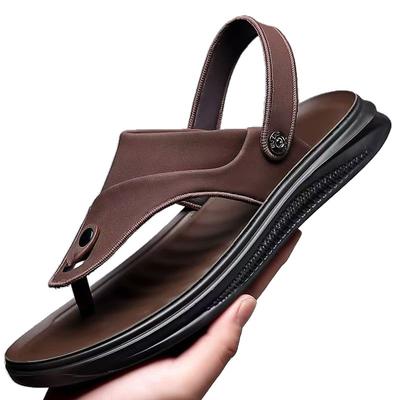 2026 Summer New Designer Flip Flops for Men Fashion Casual Outwear Solid Color Sandals Male Anti-slip Beach Slipper Shoes Man