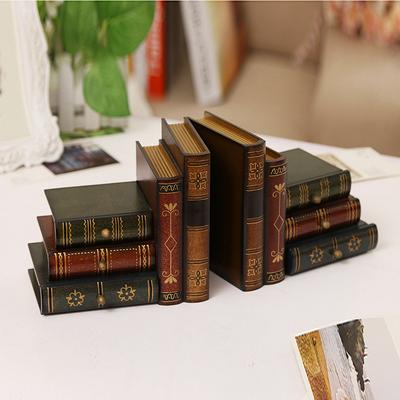 Fälschung Buch Bücherregal Dekoration Tischornamente Schmuckschatulle Schreibtischzubehör Foto Requisite Vintage Fälschung Bücher zur Dekoration Retro