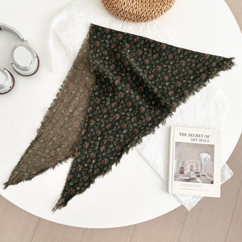 Silk scarf women's new versatile decorative scarf scarf small shawl versatile jeans waist triangle scarf waist tie