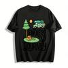 Endless Journey Camping Themed Graphic Casual Tee Pure Cotton T-shirt