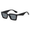 Sun-Protective Driving Glasses Punk Black Shades Glasses Square Frame Sunglasses  for Women Men