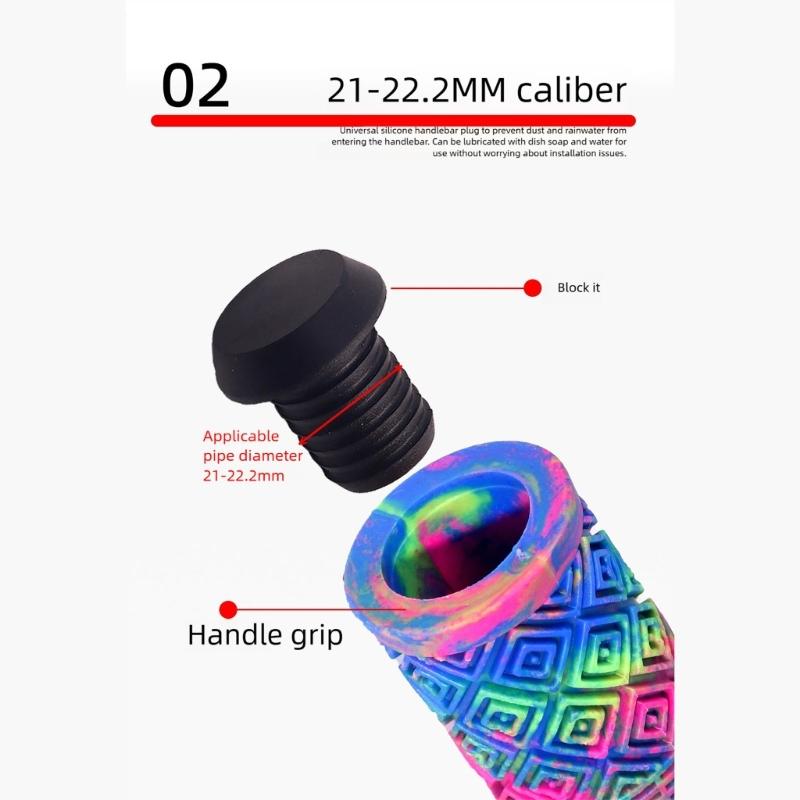 2lots Colorful Bicycles Handlebars Grip Durability Replacement Bike Grip Enhancing Safety and Comfortable