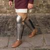 Roman Gladiator Greaves with Knee Protection, Medieval Steel Leg Armor for LARP, Reenactment Cosplay, Handcrafted Shin Guards