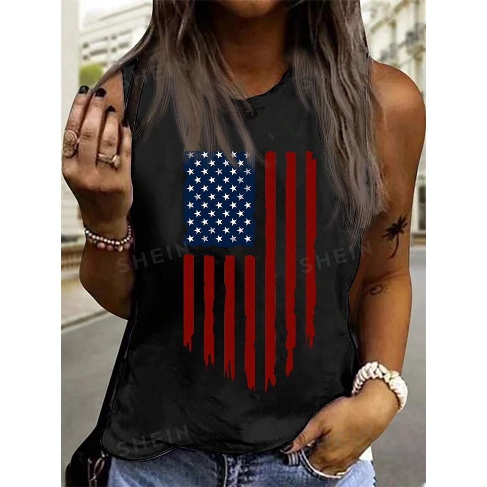 

Летняя повседневная женская футболка без рукавов с принтом пустыни, женская майка-топ с круглым вырезом для повседневной уличной моды 5XL