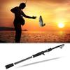 Black Carbon Fiber Fishing Rod Ultra Light Portable Travel Pole Pikestaff Handle(Casting 2.7M)