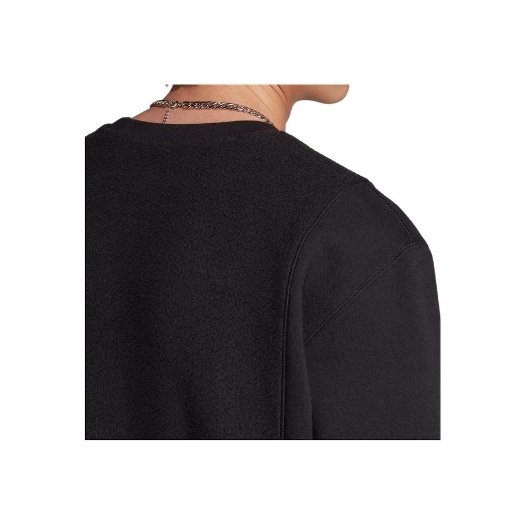 Adidas Originals Logo Print Crew Neck Sweatshirt Men Sweatshirt Black II5800