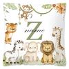 Animal with Name Pillow Case Personalized Pillow Dust Cover Bedroom Kids Wild Party Decoration Pillowcase Birthday Children Gift