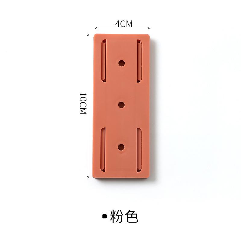 Plug Fixer Wall Sticker Wall Hanging Storage Non-Marking Power Strip Non-Punching Plug-In Board Socket Hanging Wall Paste Type