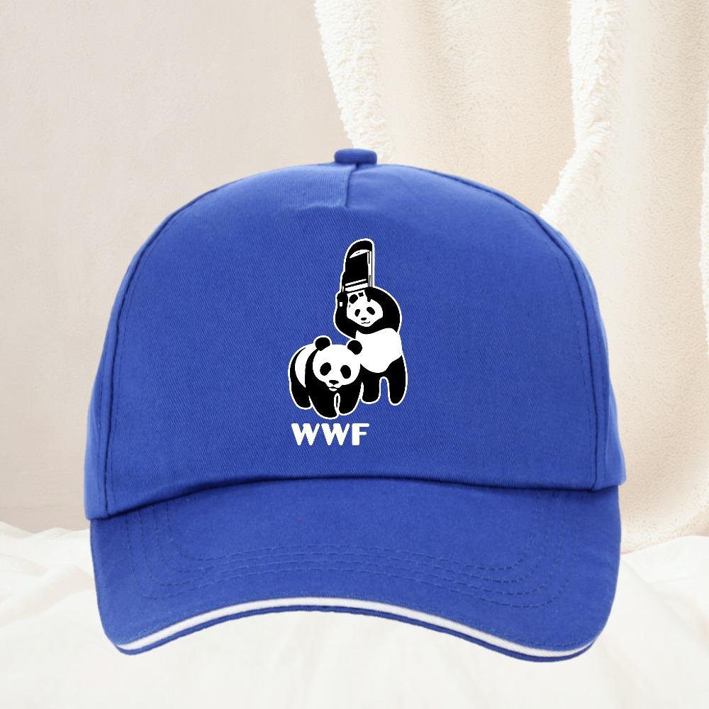 Retro WWF Panda Bär Baseballkappe Unisex Kopfbedeckung Lustige Wrestling Kampf Outdoor Sommer Geschenk Hüte Kappe