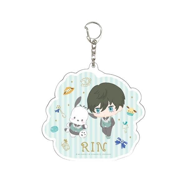 

Персонажи аниме Blue Rock x Sanrio 17 Итоши Рин x Почакко [Мини-иллюстрация персонажа] Большой акриловый брелок