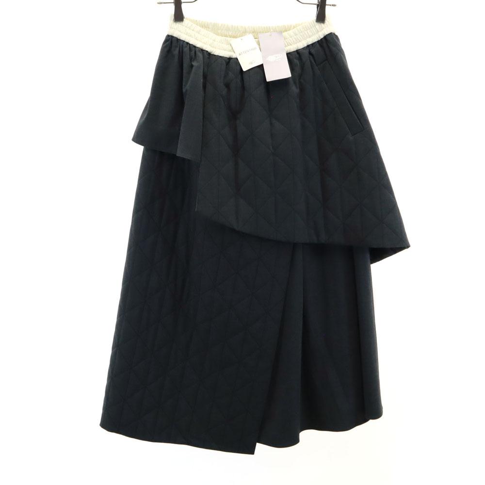 

неиспользованная юбка Ray Beams длинной длины с простеганными слоями, древесно-угольный серый, женская, б/у