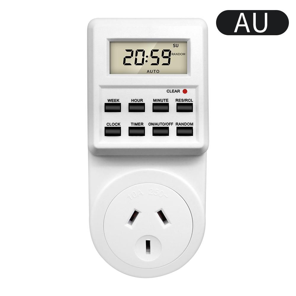 TM03 Digital Timer Switch Outlet Electronic Kitchen Timer Outlet 12/24 Hour Cycle Programmable Timer Outlet Time Setting3