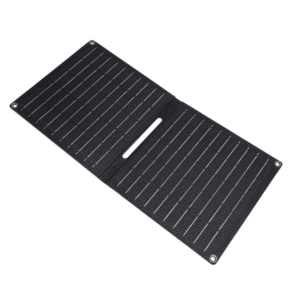 Foldable Solar Panel 24W 5V Efficient Charging USB and Type-C Monocrystalline Silicon Portable Foldi