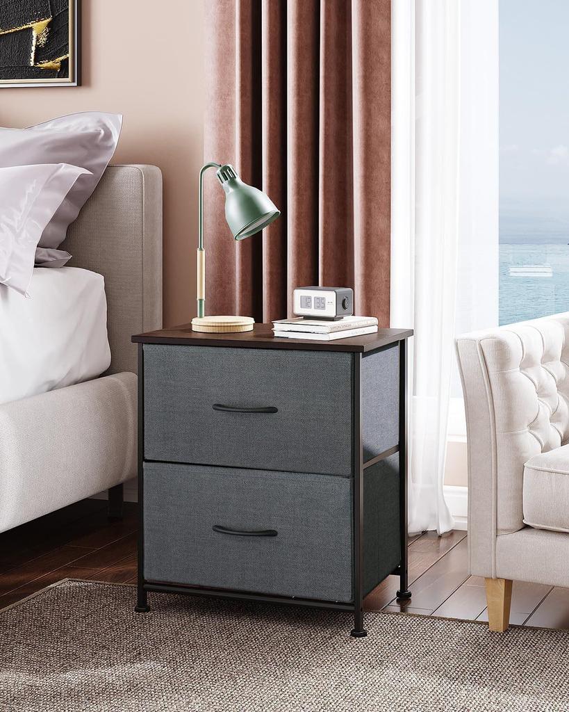 Nachttisch im amerikanischen Stil mit multifunktionalem Schubladenschrank