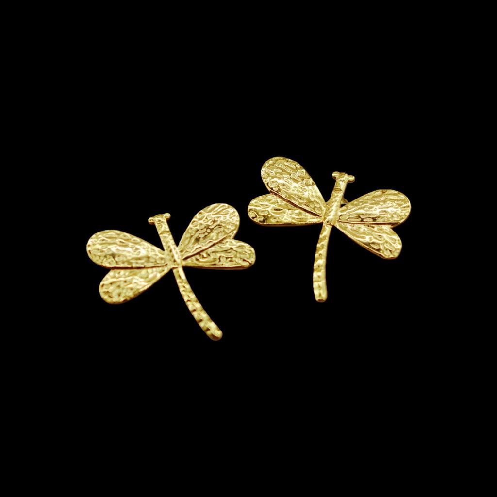 Dragonfly Stud Earrings: Light Luxury, Stainless Steel, Fade-Resistant, High-End Jewelry for Women.
