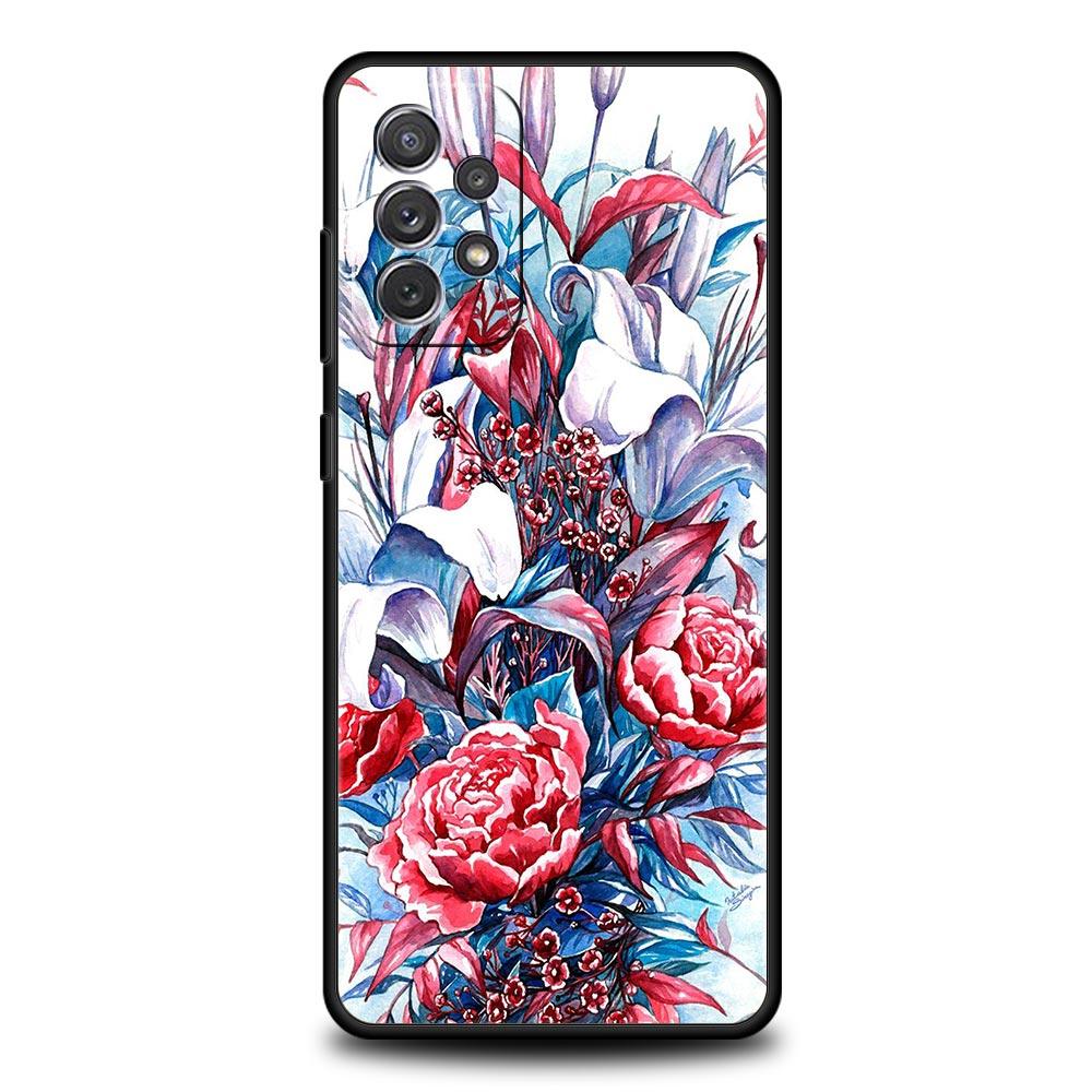 Beautiful Rose Flower Phone Case For Samsung Galaxy A51 A71 A21S A12 A11 A31 A41 A03s A52 A32 A22 A13 A23 A33 A53 A73 5G Cover