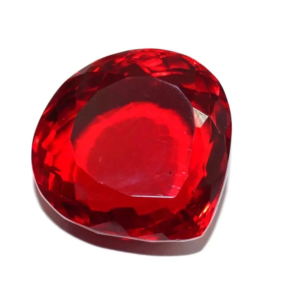 1000 Ct Natural Red Topaz Pear Cut Faceted Certified Loose Gemstone + Free Gift