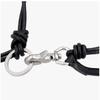 Our Legacy Black Leather Keychain Necklace Radon Udon A4258ub