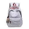 Solid Color Letter Backpack Unisex Outdoor Travel Backpack Large Capacity Student Schoolbag