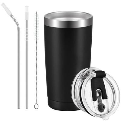 Livole Stainless Steel Vacuum Insulated Large Double Comes with No Comes with Black Tumbler, Tumbler, Cold/Heat Insulated, 600ml, Capacity, Walled,