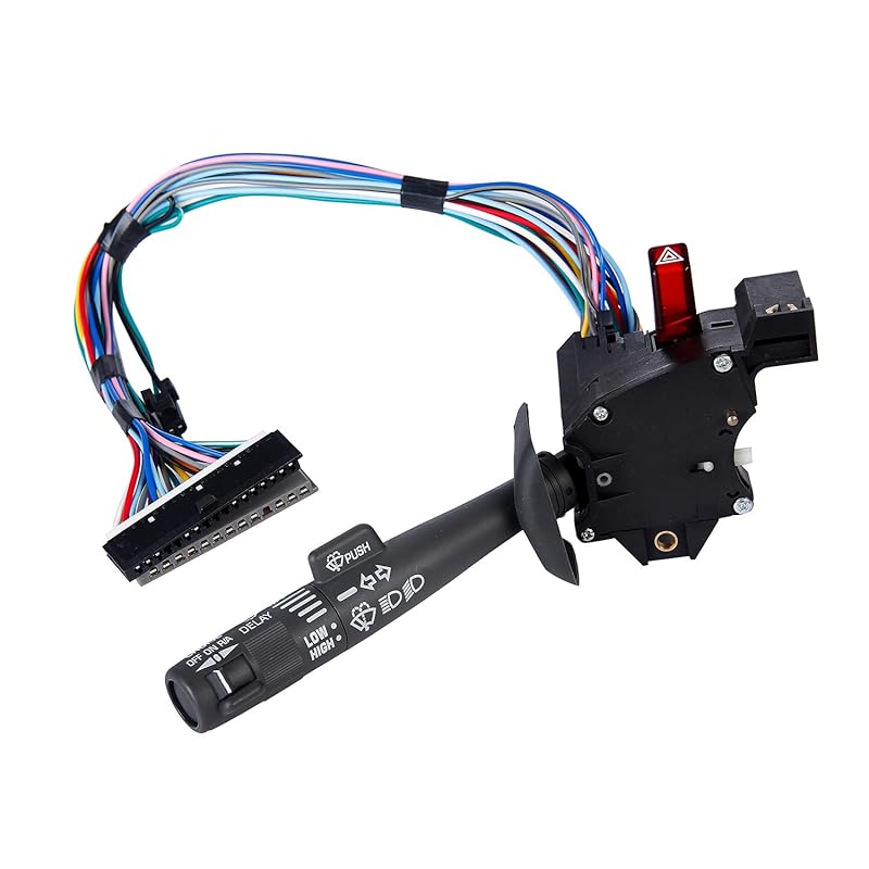 Multi-Function Combination Switch Gray For | 1995-2002 Chevy Tahoe S10 GMC C1500 K1500 Suburban Yukon & More | Replaces# 2330814, 26100985, 26036312