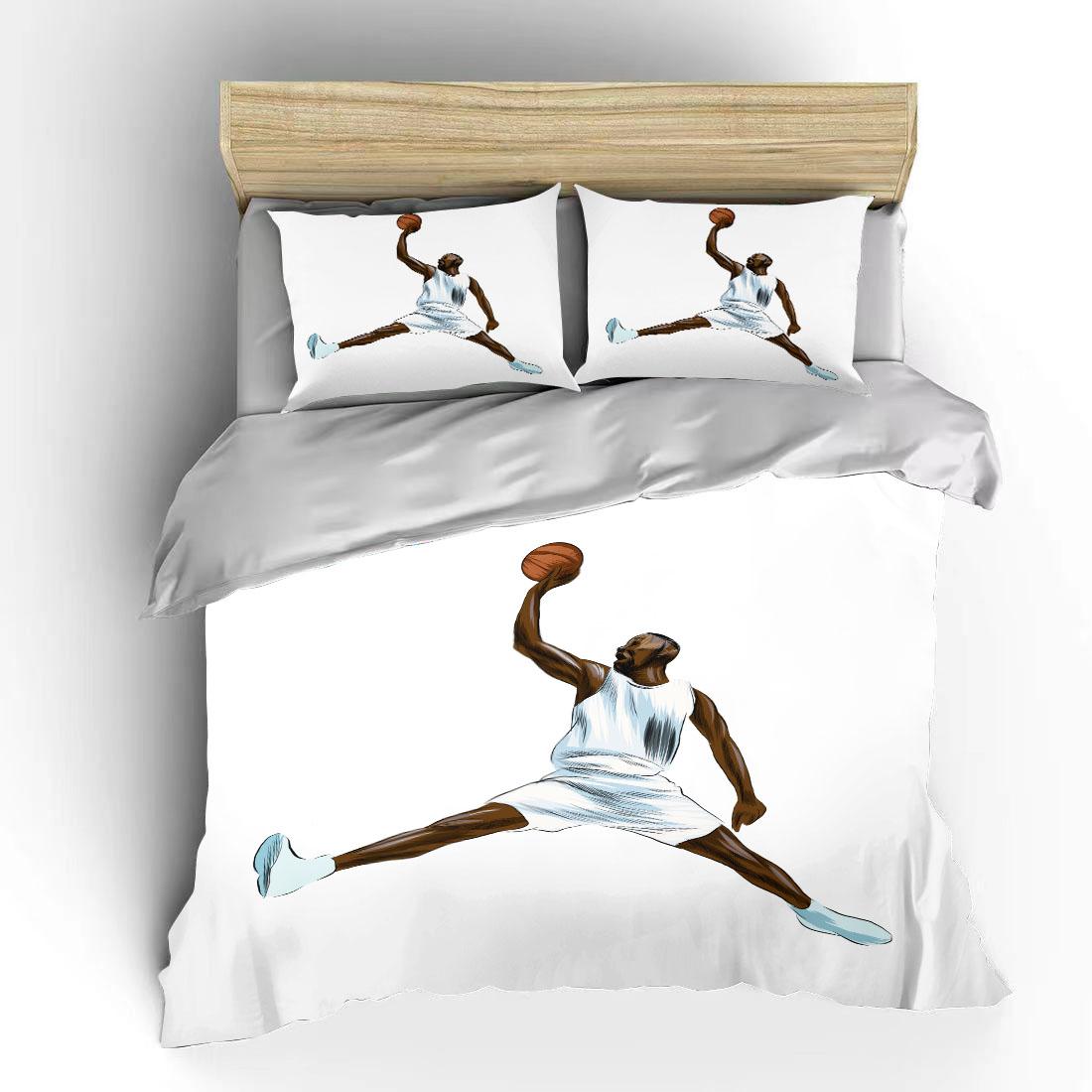 

Милые персонажи мультфильмов баскетбол двуспальная кровать пододеяльник кровать европейские постельные принадлежности домашние наволочки постельные принадлежности для спальни EU single(135x200cm)