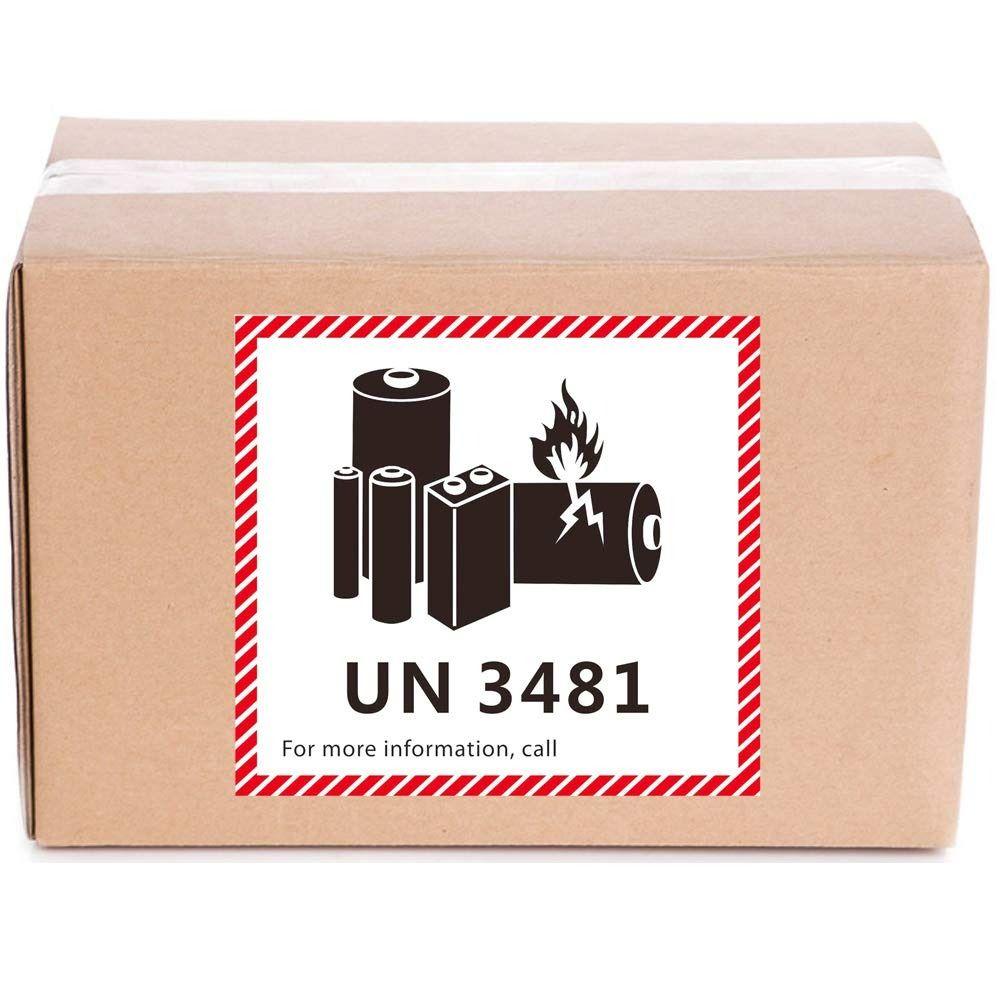 Copper Plate Adhesive Transport Lithium Battery Label Transport Caution Adhesive Stickers  Office