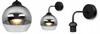 ELEGANT WALL LAMP, GLASS, CHROME LAMP, LED