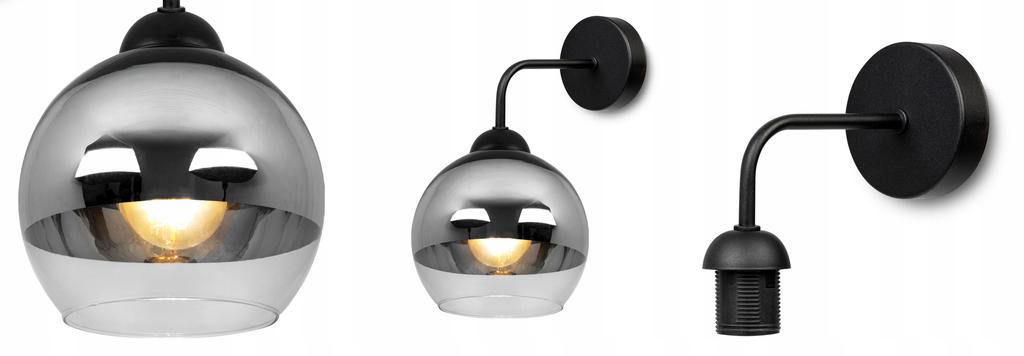 ELEGANT WALL LAMP, GLASS, CHROME LAMP, LED