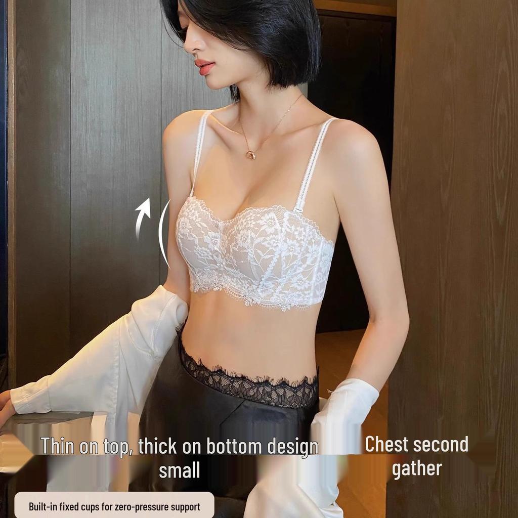 2025 Spitzen-Stütz-BH-Set: Verbessert kleine Oberweite, Bügellos, Anti-Hänge-Effekt, Sexy Design