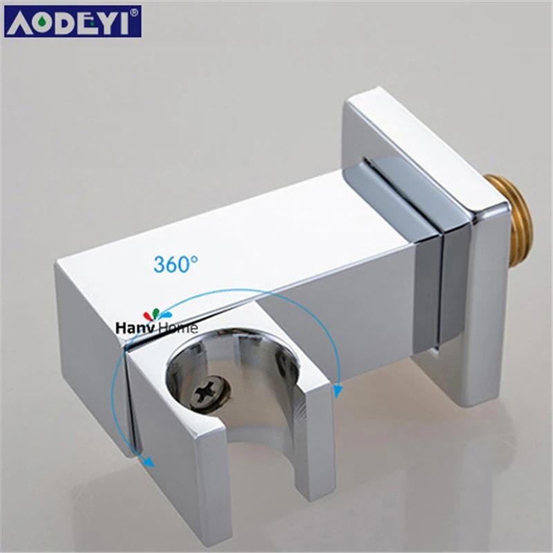 Brass Wall Mounted Hand Held Shower Holder Shower Bracket & Hose Connector Wall Elbow Unit Spout Water Inlet Angle Valve