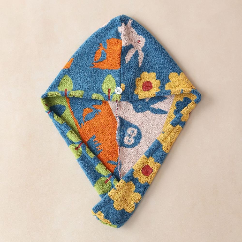 Combed Cotton Hair Towel Mint Green Luxury Hair Dry Towels New Hair Wrap Drying Tool