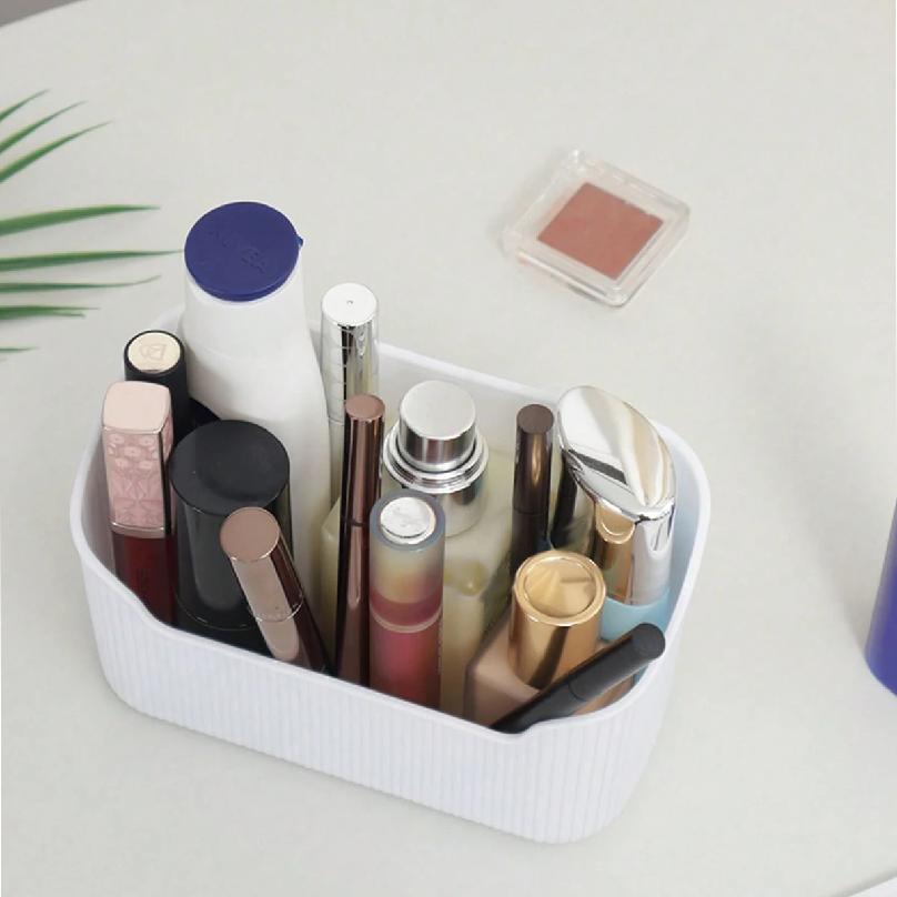 1pc - Bathroom bedroom desktop storage box, used for cosmetics, lipstick, perfume, skin care products, cosmetics tray box