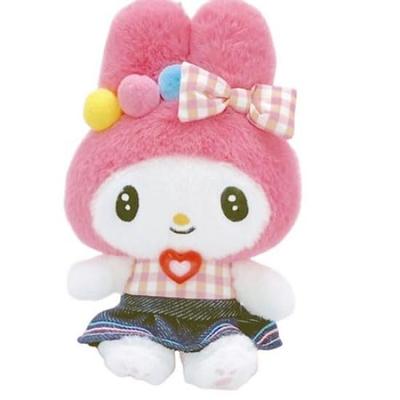 Nakajima Corporation Sanrio Karakterleri Gingham Denim My Melody Maskot 210883-25 Y15 x G9,5 x D8cm