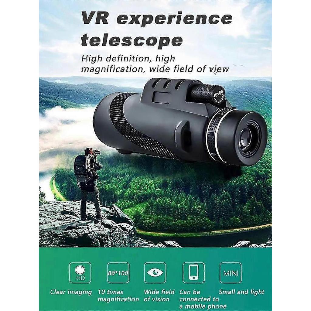 Outdoor HD Monokular Teleskop Handy Teleskop mit Halter Camping Jagd Vogelbeobachtung Teleskope