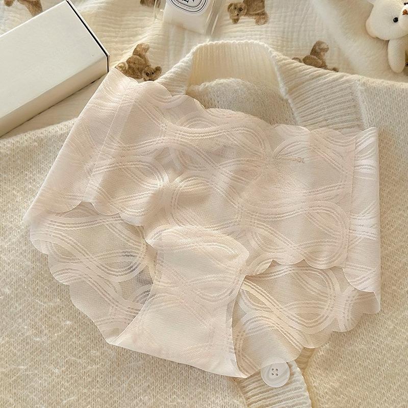 Confezione Estiva da Donna Lusso Leggero Senza Tracce sul Fianco Seta Ghiacciata Sensazione Fresca Aria nella Vita Alta Vita Slip