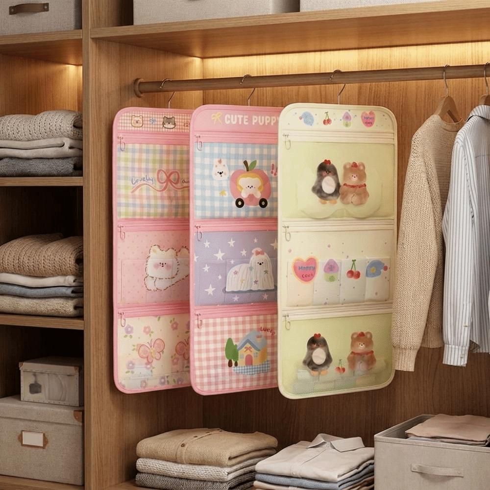 Large Capacity 3-Layer Hanging Storage Bag Space Saving Mesh Storage Bag  Wardrobe