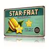 Star Star Fruit Wall Sign Hangings Metal Iron Vintage Poster Painting for Bathroomkitchendining Roombedroomgardengarage