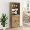 Highboard with Drawers Artisan Oak 27.4 x 13.4 x 70.9 in (69.5 x 34 x 180 cm)