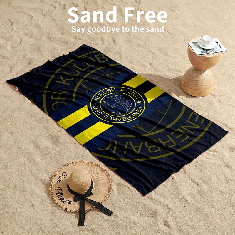 Fenerbahce Strandtücher dienen auch als Badetücher Sommer-Essential ein Muss für draußen den Strand und den Pool