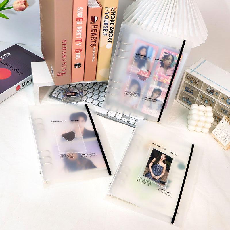 A5 Loose-Leaf Photo Album: Large Capacity, Insert-Type for 3-Inch & 5-Inch Photos, Ideal for Couples, Families, and Idol Collectors.