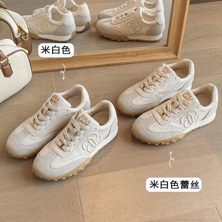 

[Chaobunnan] Xiaoxiangfeng вышитая модная повседневная спортивная обувь на платформе маленькие белые туфли женские туфли Forrest Gump немецкие кроссовки 35