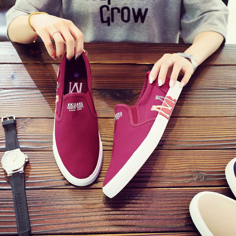 Nowe letnie, codzienne, męskie buty sportowe, oddychające, płócienne, męskie, wsuwane, koreańskie, leniwe buty, męskie trampki, jesień