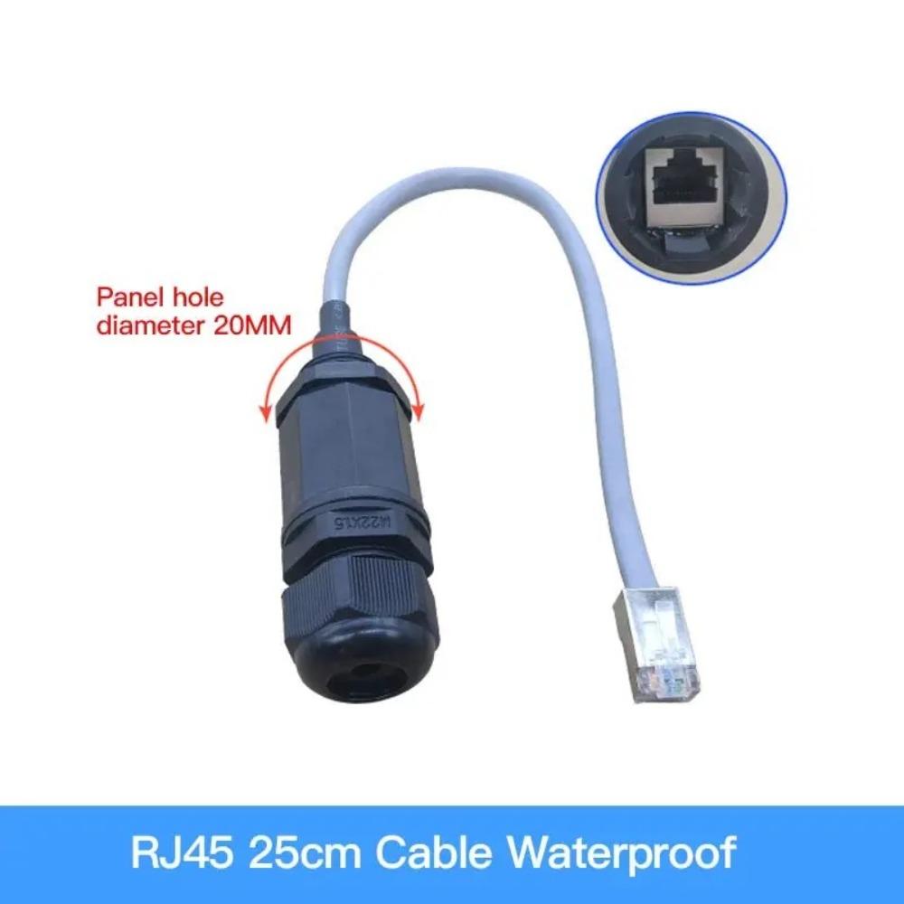 Waterproof RJ45 Connector Male To Female M20 Panel Mount Adapter Universal Ethernet LAN Cable Outdoor Network Equipment