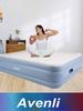 JILONG Double Inflatable Mattress with Built-in Pump and Widened Mesh Design